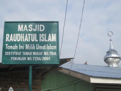 Masjid Raudhatul Islam Medan Dibangun Dua Tingkat